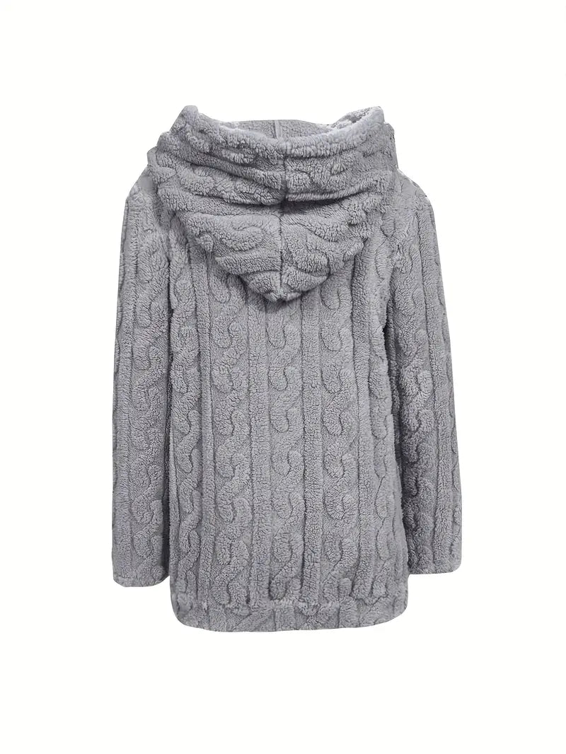 Ganka - Sudadera Con Capucha y Cremallera De Manga Larga