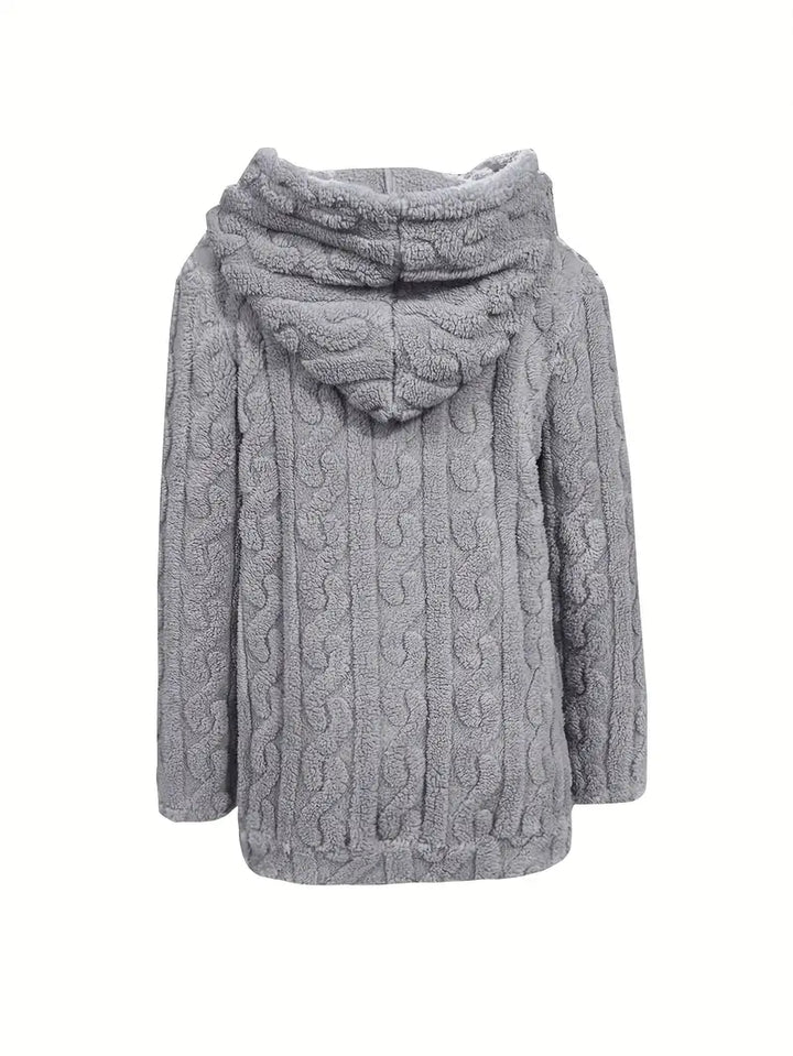 Ganka - Sudadera Con Capucha y Cremallera De Manga Larga