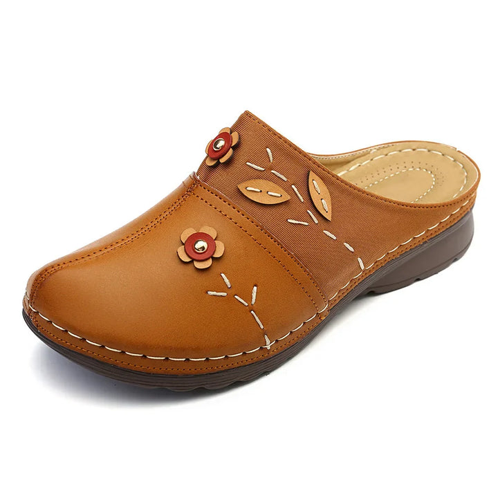 Janeth - Sandalias De Cuña De Cuero