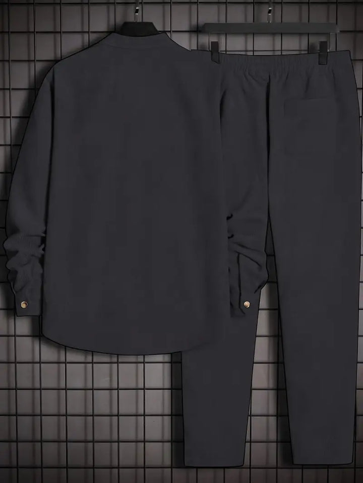 Podolak - Otoño e invierno Camisa De Manga Larga Con Pantalones Holgados