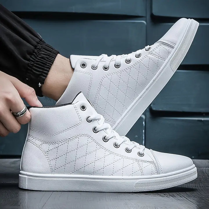 Gayle - Zapatillas Deportivas Casuales de Media Caña Con Estampado de Cuadros