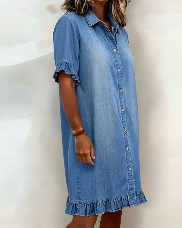 Ndapewa - Cómodo Vestido Vaquero Con Un Corte Favorecedor