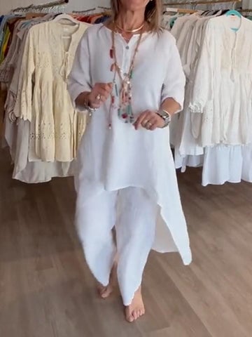 Freida - Vestido Casual de Lino