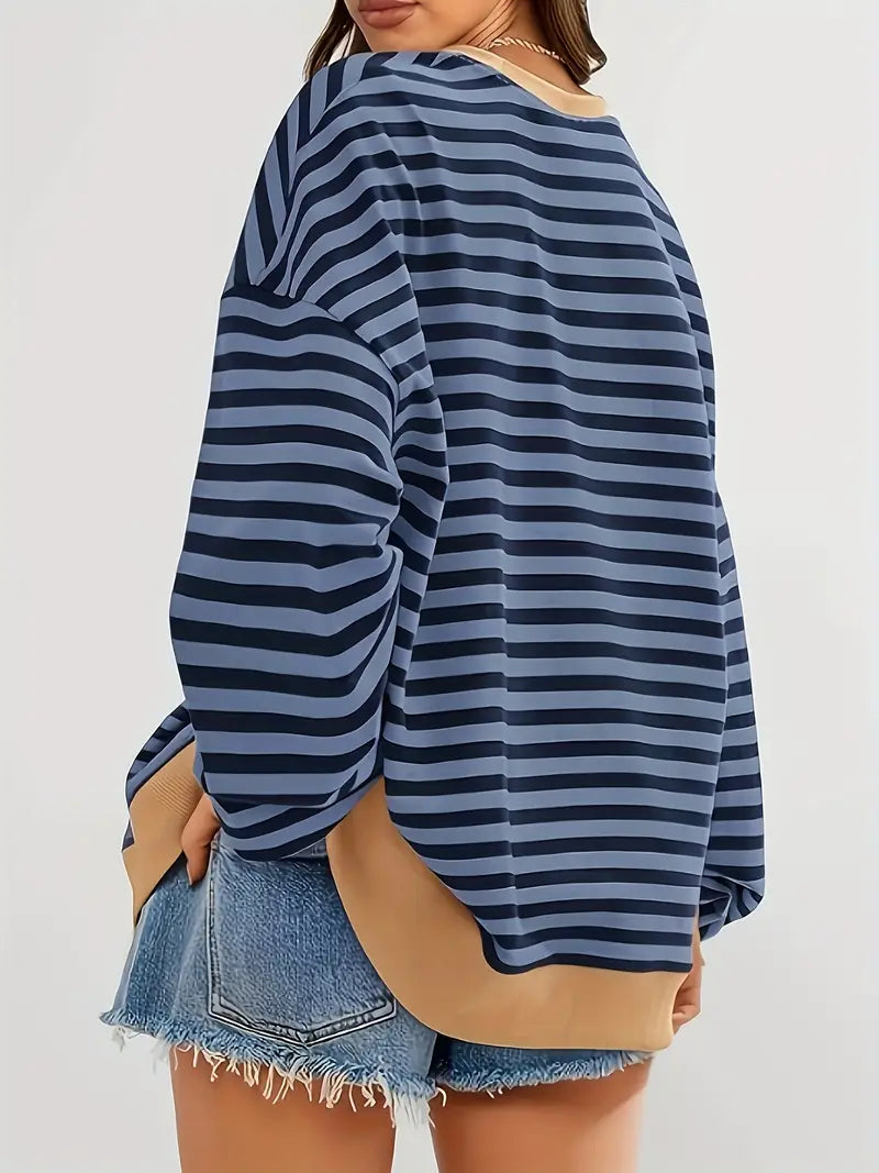 Nirina - Camisa De Manga Larga Con Estampado a Rayas
