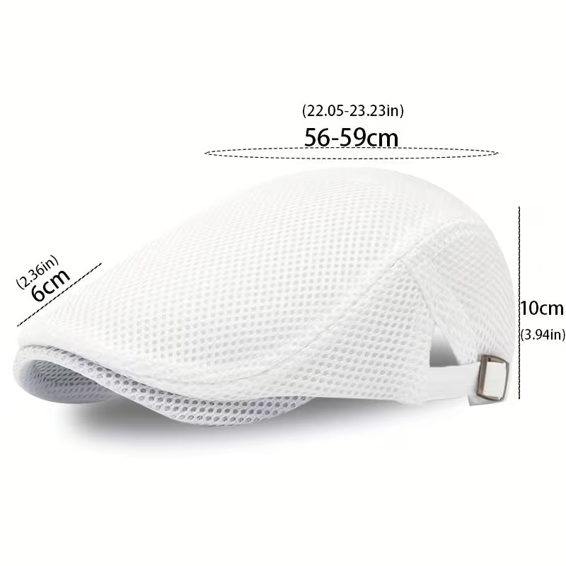 Rojer - Gorra De Malla Con Hebilla Ajustable