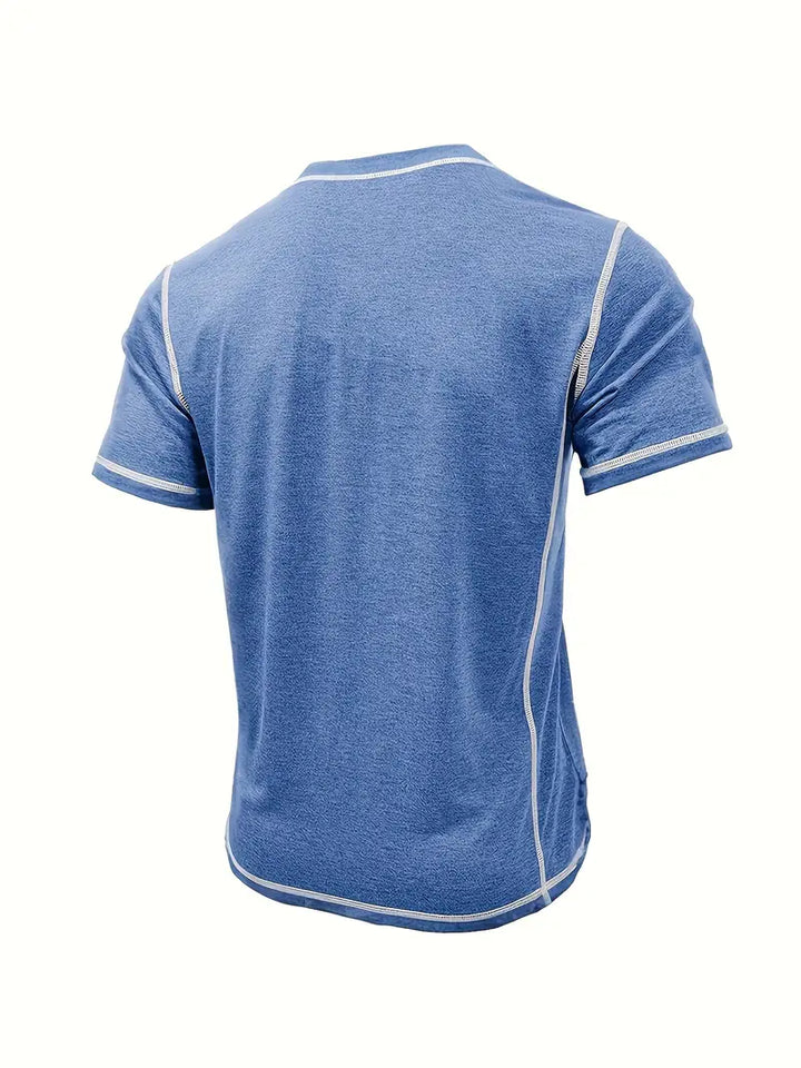 Orazio - Manga Corta Camiseta Con  Botón