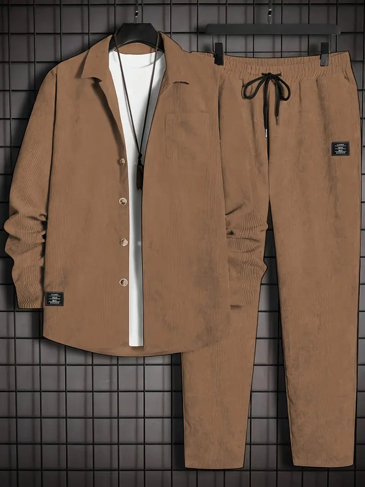 Podolak - Otoño e invierno Camisa De Manga Larga Con Pantalones Holgados
