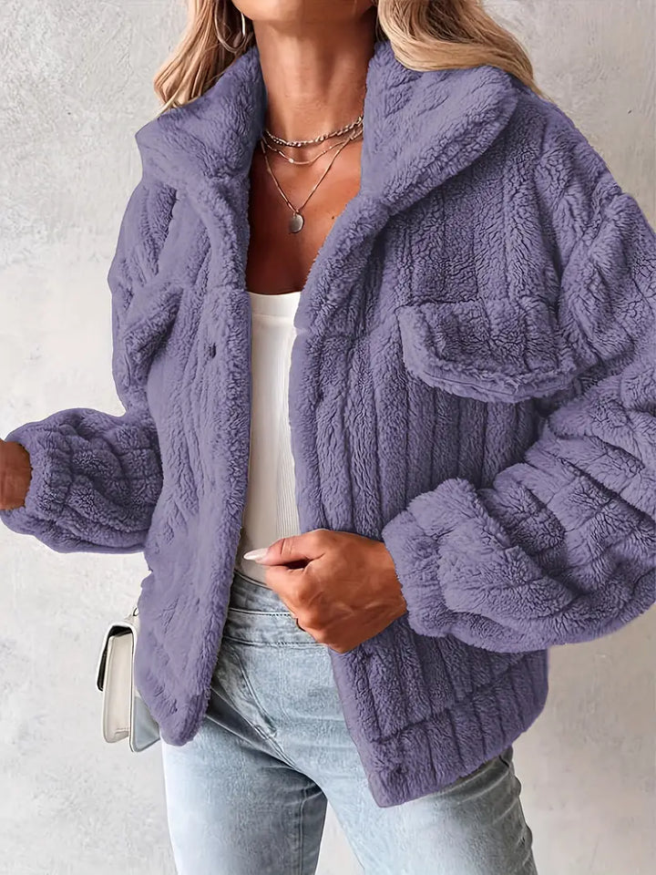 Narin - Informal Chaqueta Teddy Con Falso Bolsillo