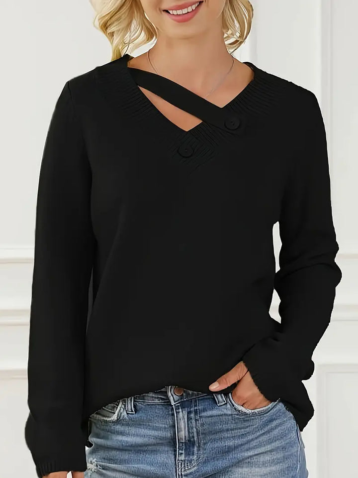 Shareena - Jersey De Punto Con Cuello En V