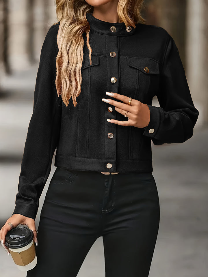 Slavica - Chaqueta Vintage De Manga Larga Con Botones Frontales