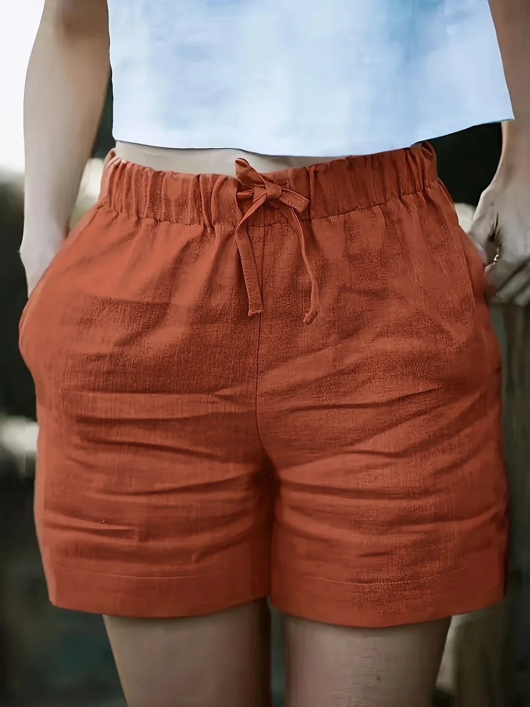 Niamh - Pantalones Cortos Informales De Verano Con Bolsillo