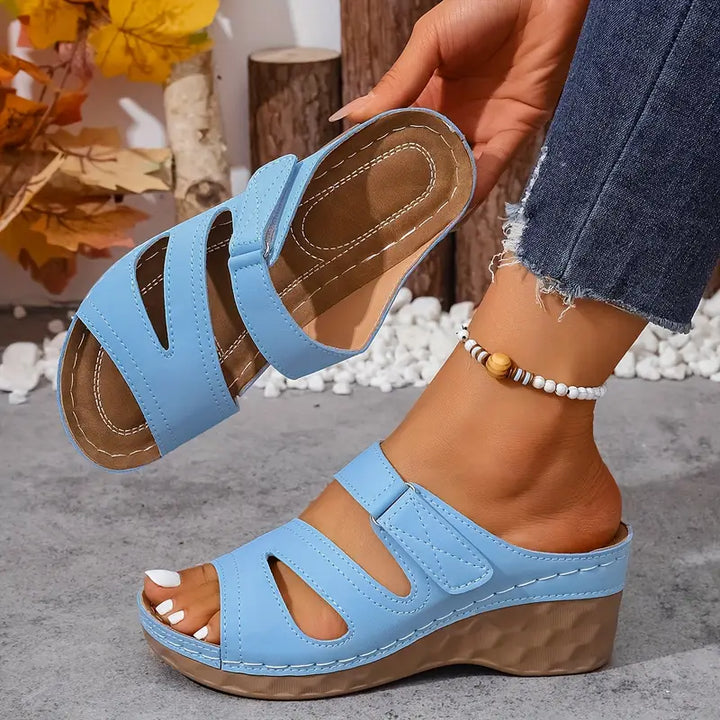 Rowella - Sandalias De Cuña Con Correa Y Mucho Estilo