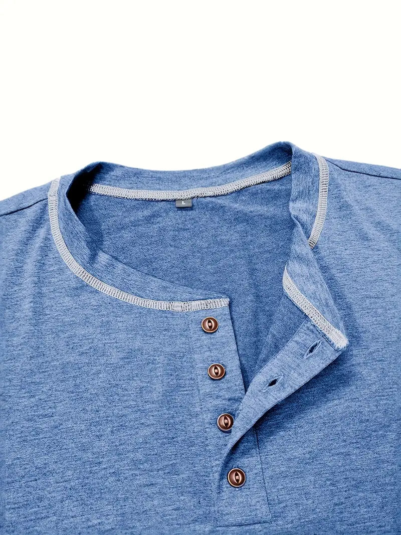 Orazio - Manga Corta Camiseta Con  Botón