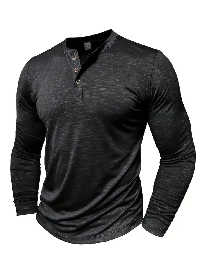 Randell - Camiseta Informal De Manga Larga