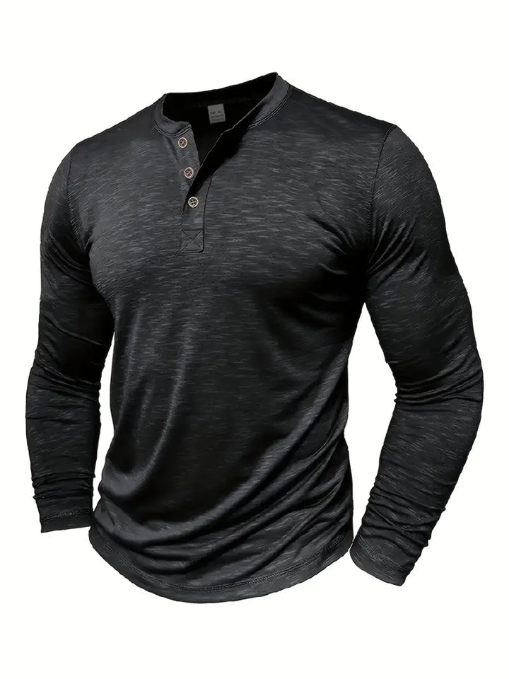 Randell - Camiseta Informal De Manga Larga