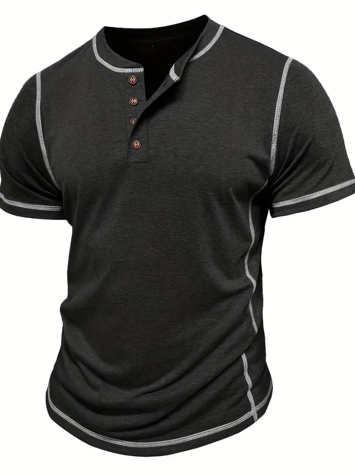 Orazio - Manga Corta Camiseta Con  Botón