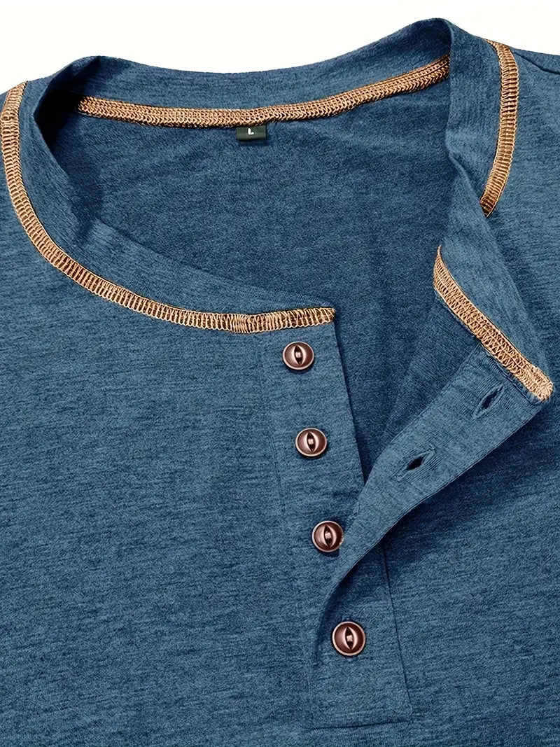 Orazio - Manga Corta Camiseta Con  Botón