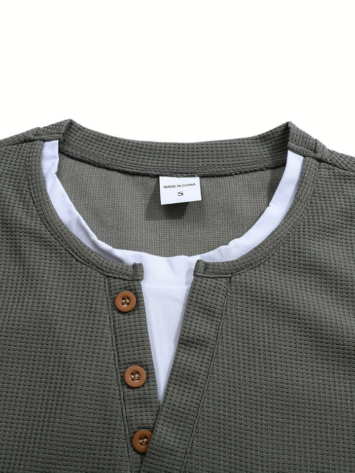 Wladimir - Polo De Manga Larga Con Botones y Bolsillo