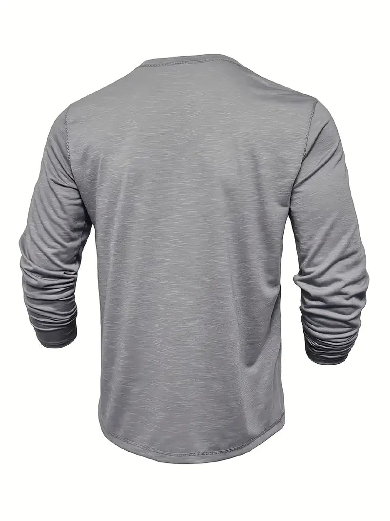 Randell - Camiseta Informal De Manga Larga