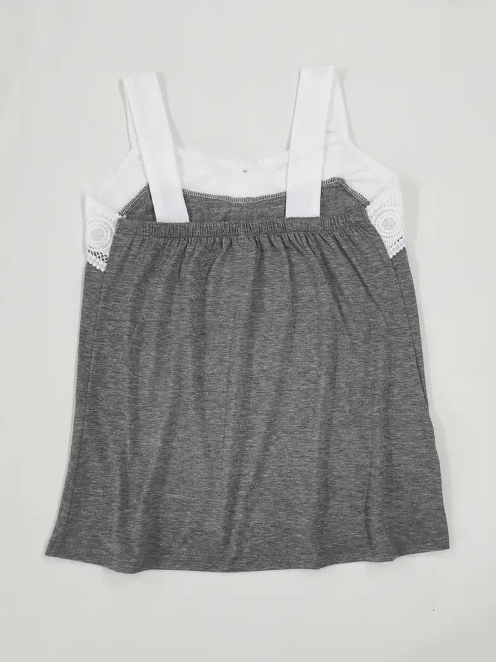 Malinda - Sin Mangas Top Con Botones