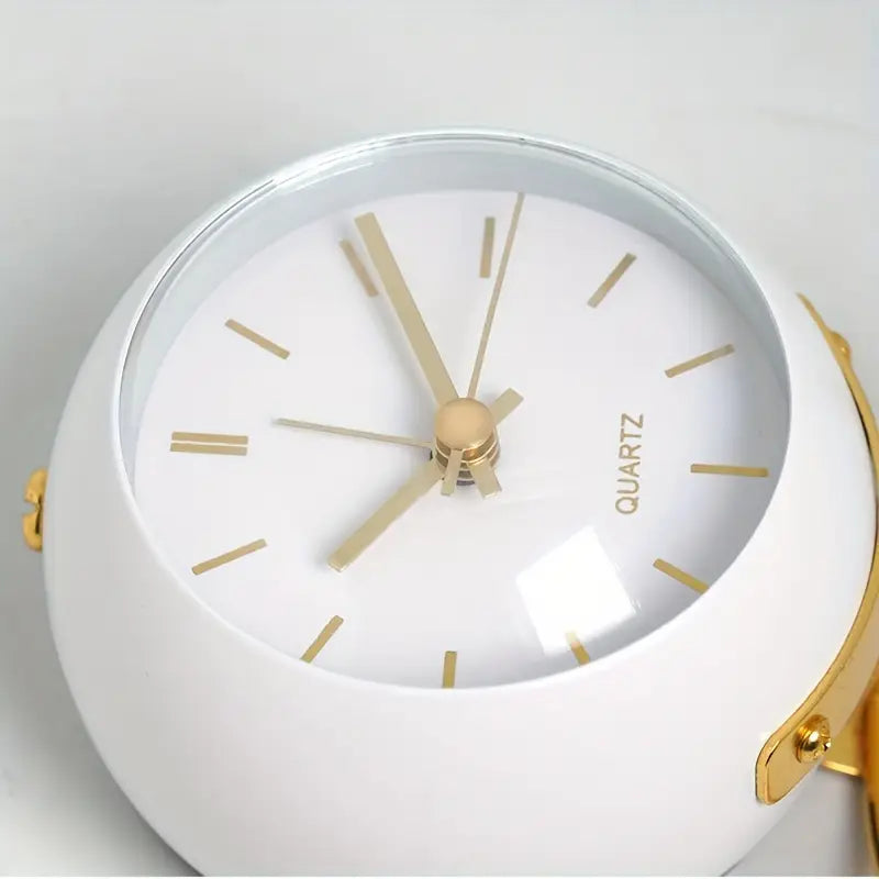 NordAura - Reloj De Escritorio Silencioso De Inspiración Nórdica Para La Decoración Del Hogar