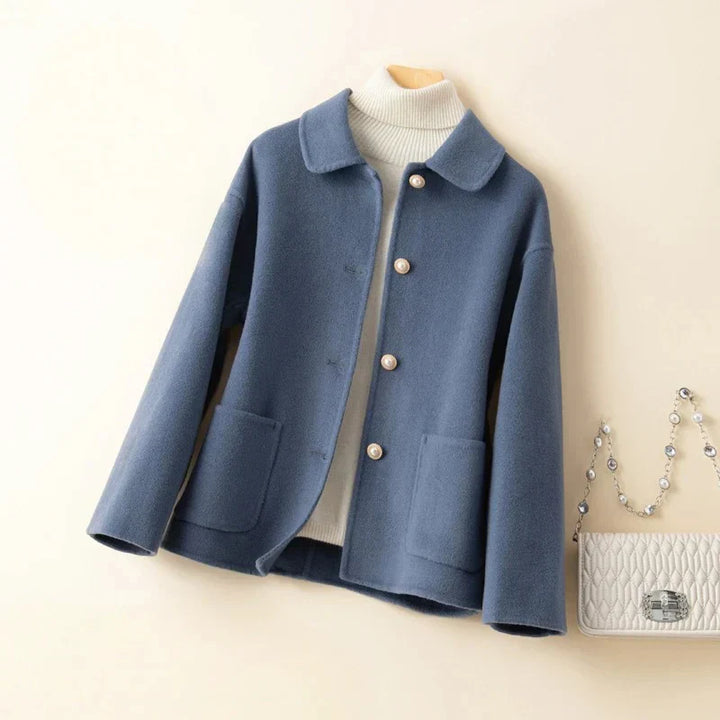 Nezaket - Elegante Abrigo De Cachemira De Manga Larga
