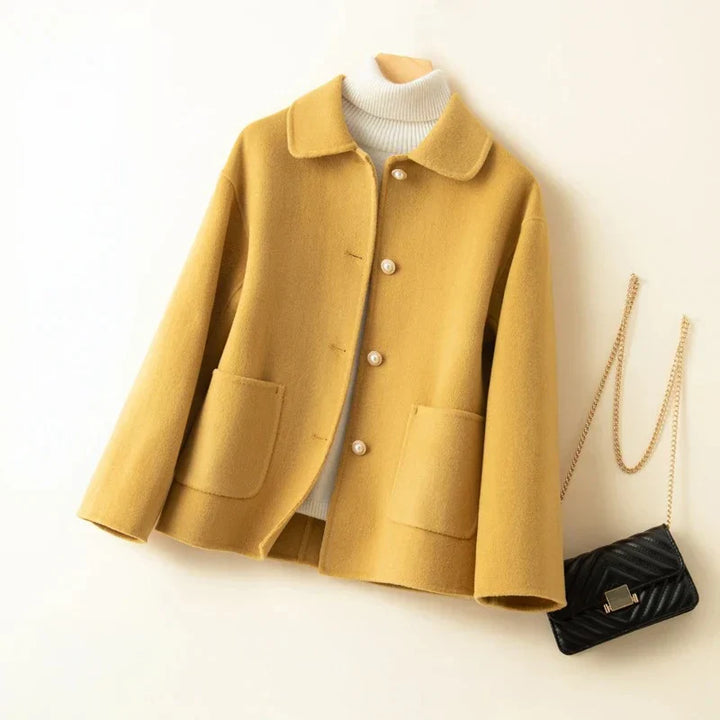 Nezaket - Elegante Abrigo De Cachemira De Manga Larga