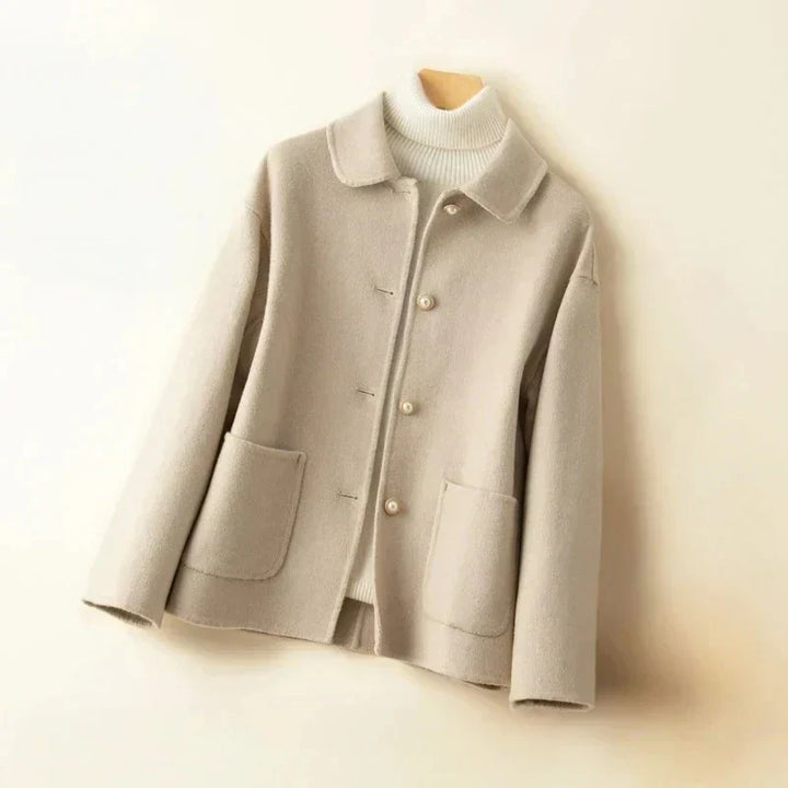 Nezaket - Elegante Abrigo De Cachemira De Manga Larga
