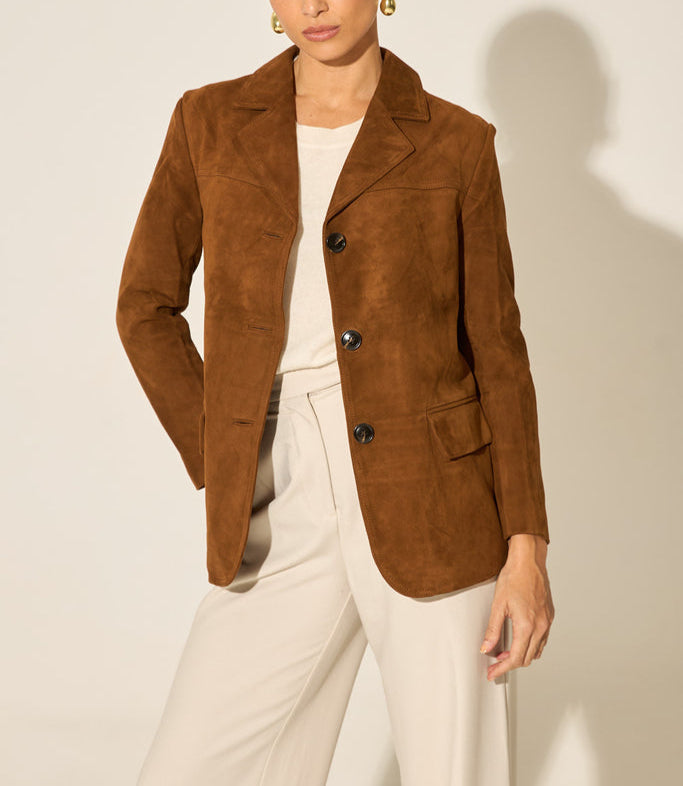 Nel - Trenchcoat Aus Wildleder
