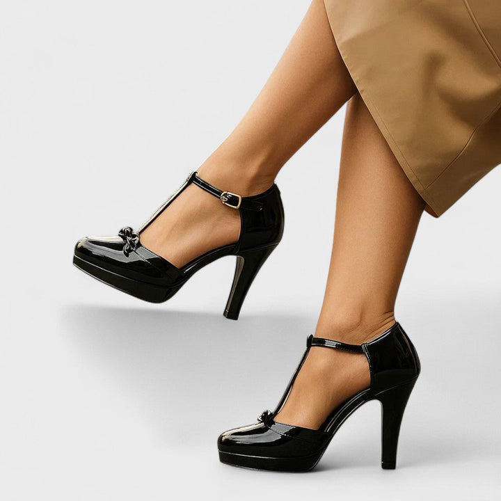 Filippa - Elegantes Zapatos De Tacón Alto Con Punta Redonda