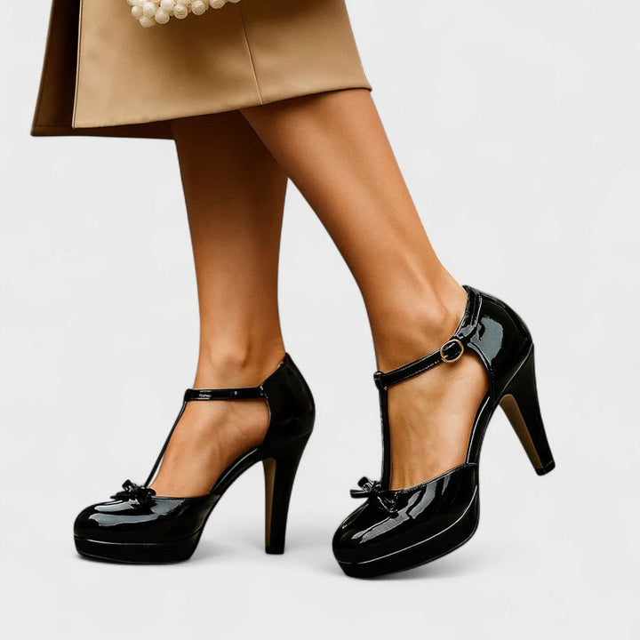 Filippa - Elegantes Zapatos De Tacón Alto Con Punta Redonda