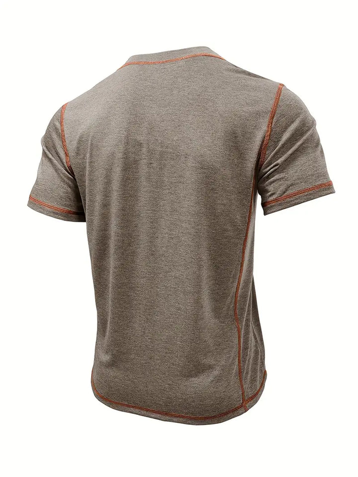 Orazio - Manga Corta Camiseta Con  Botón