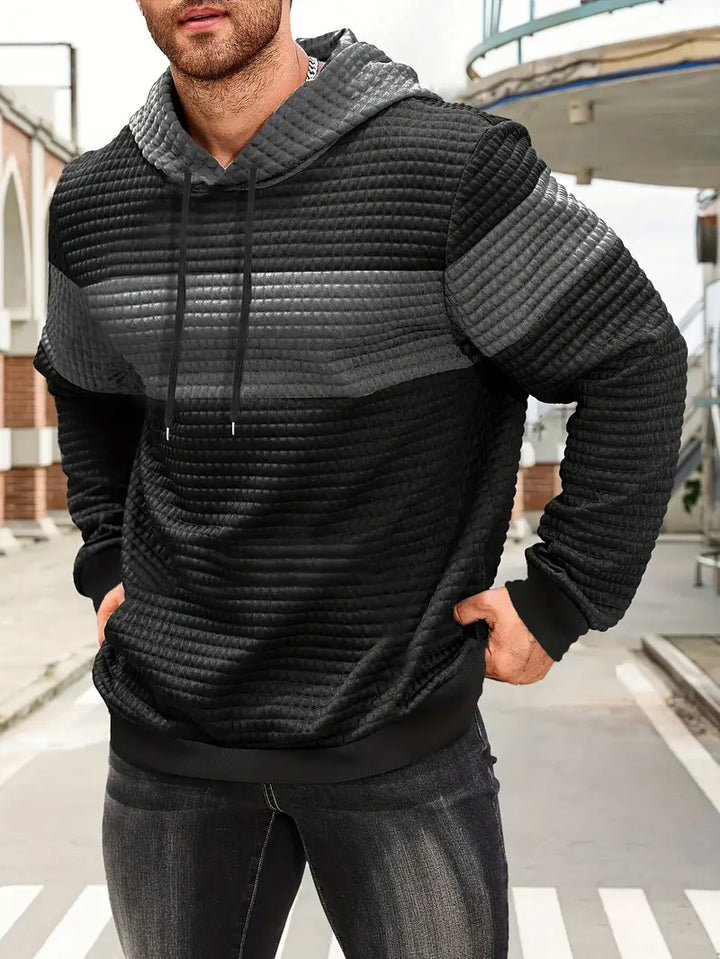 Arvid - Sudadera Con Capucha Texturizada y Bloques De Color