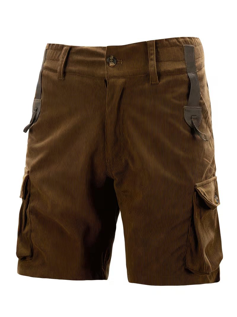 Jorit - Pantalones Cortos Carga De Pana Con Tejido 3D