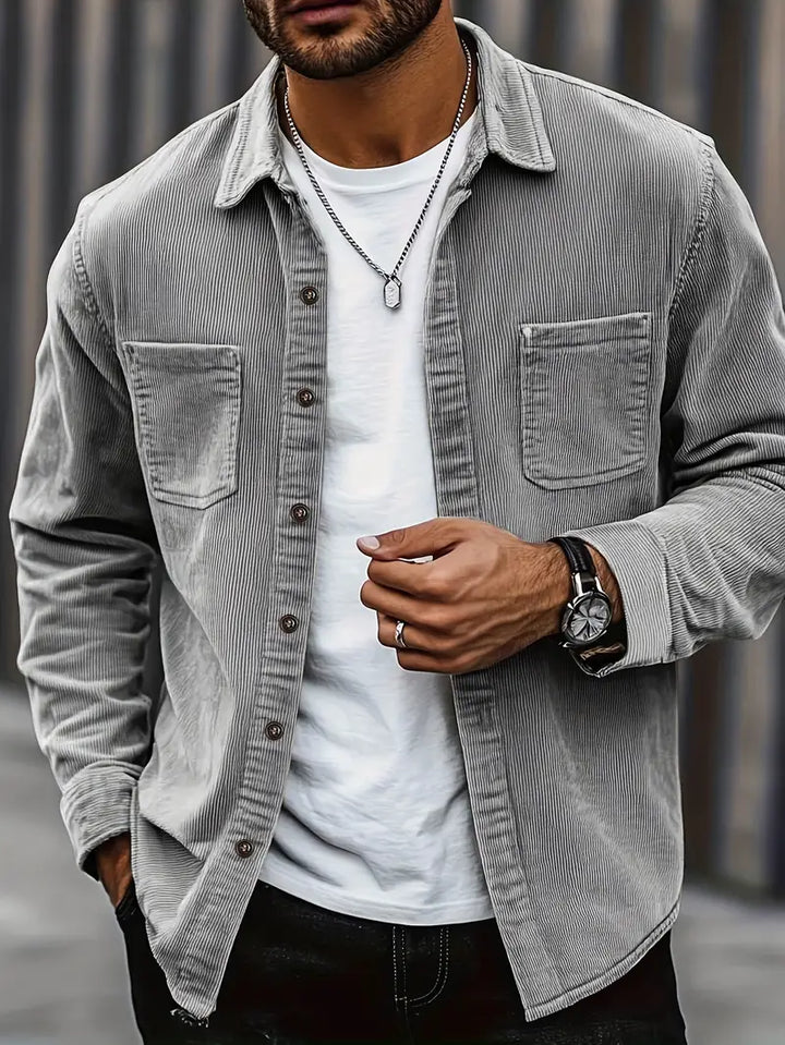 Rickey - Camisa Informal De Pana Con Botones