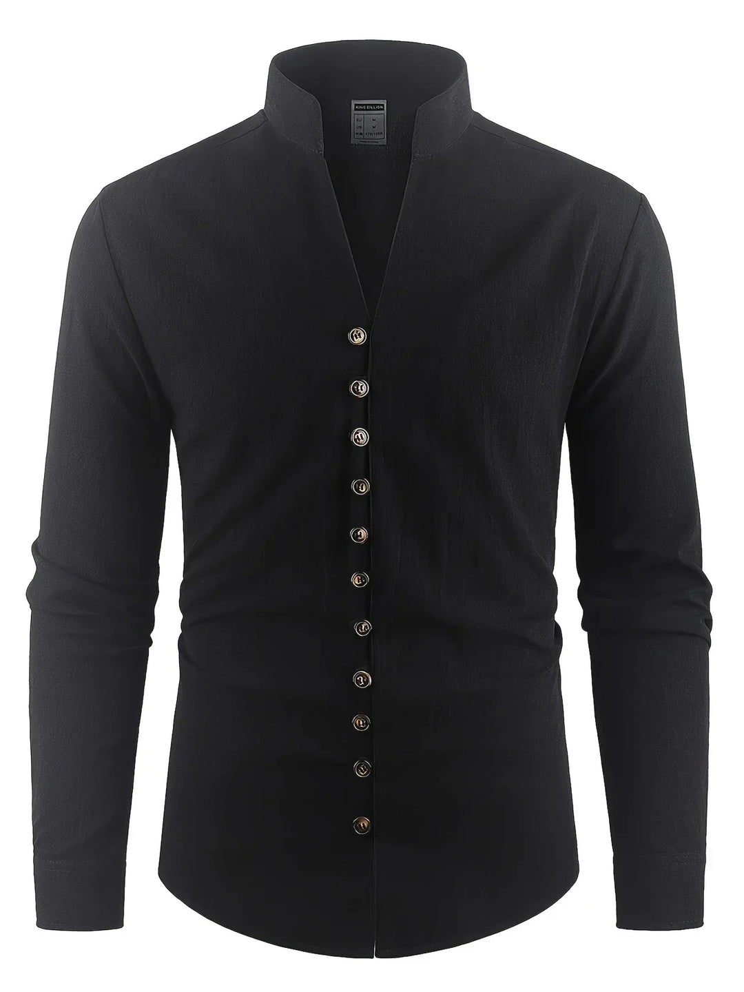 Shayne - Camisa Ligera De Algodón Y Lino Con Mangas Largas