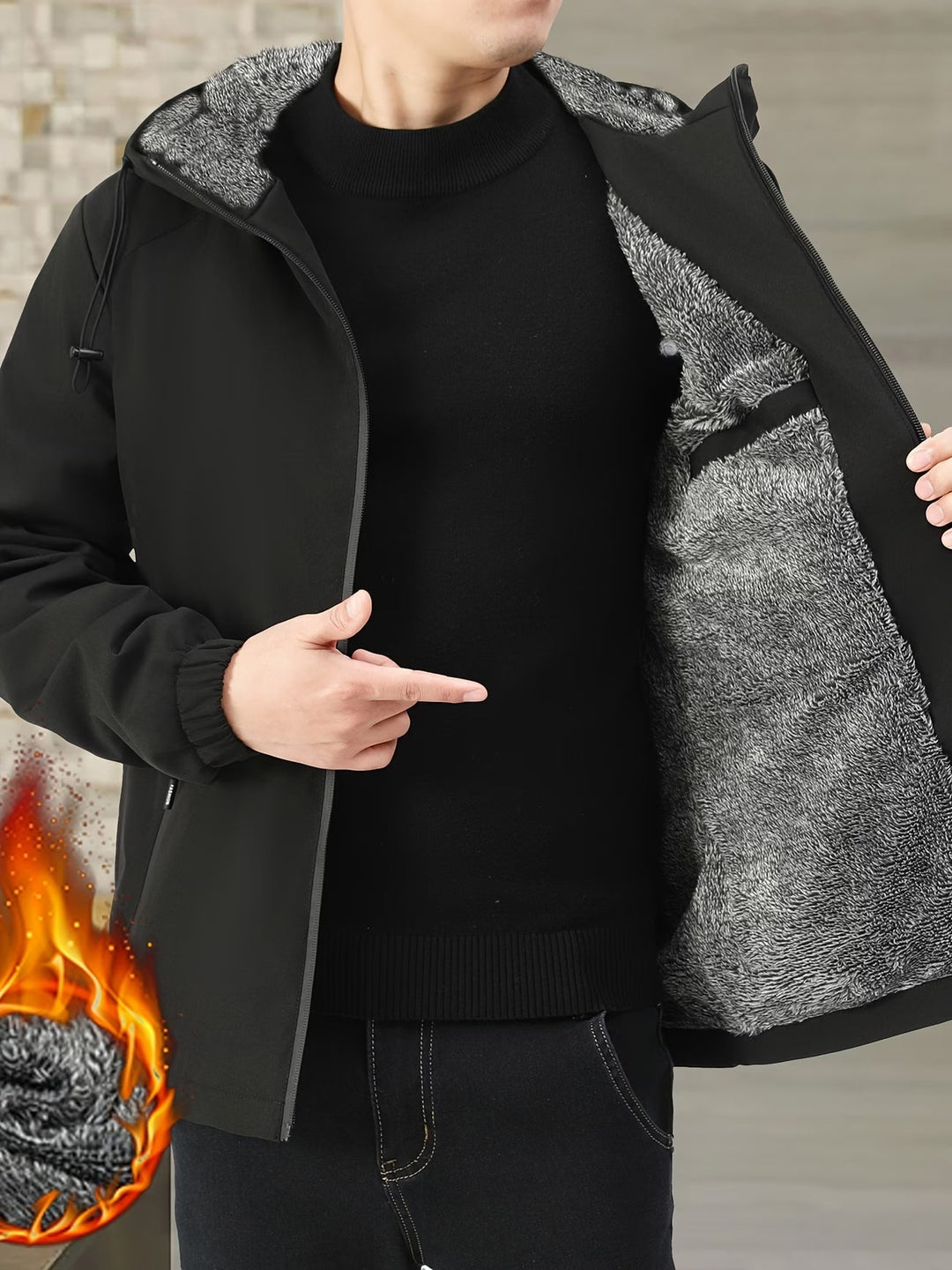 Oumar - Chaqueta De Manga Larga Con Cremallera