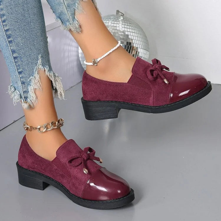 Azahra - Elegantes Mocasines Sin Cordones Con Lazo