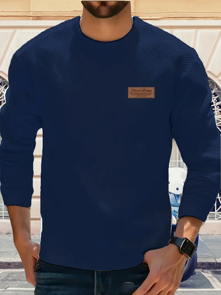 Malinga - Sudadera Informal Con Estampado Geométrico y Manga Larga