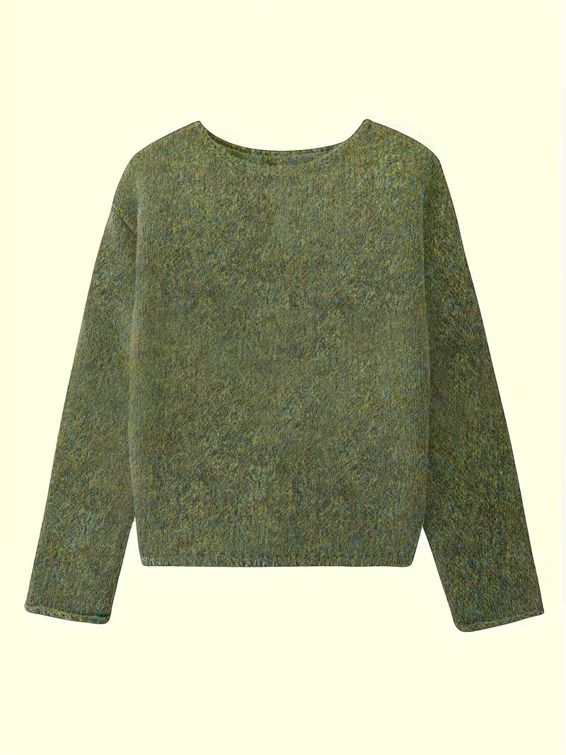 Maristela - Jersey Informal Holgado De Manga Larga