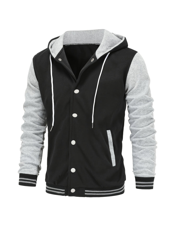 Askhat - Chaqueta De Béisbol De Manga Larga Con Capucha