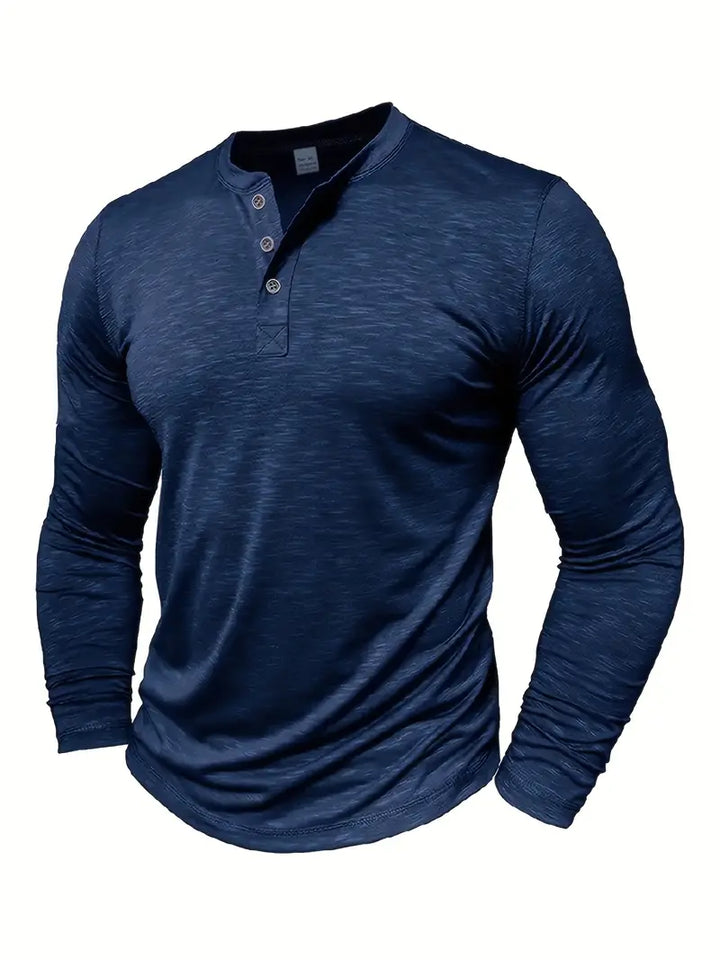Randell - Camiseta Informal De Manga Larga
