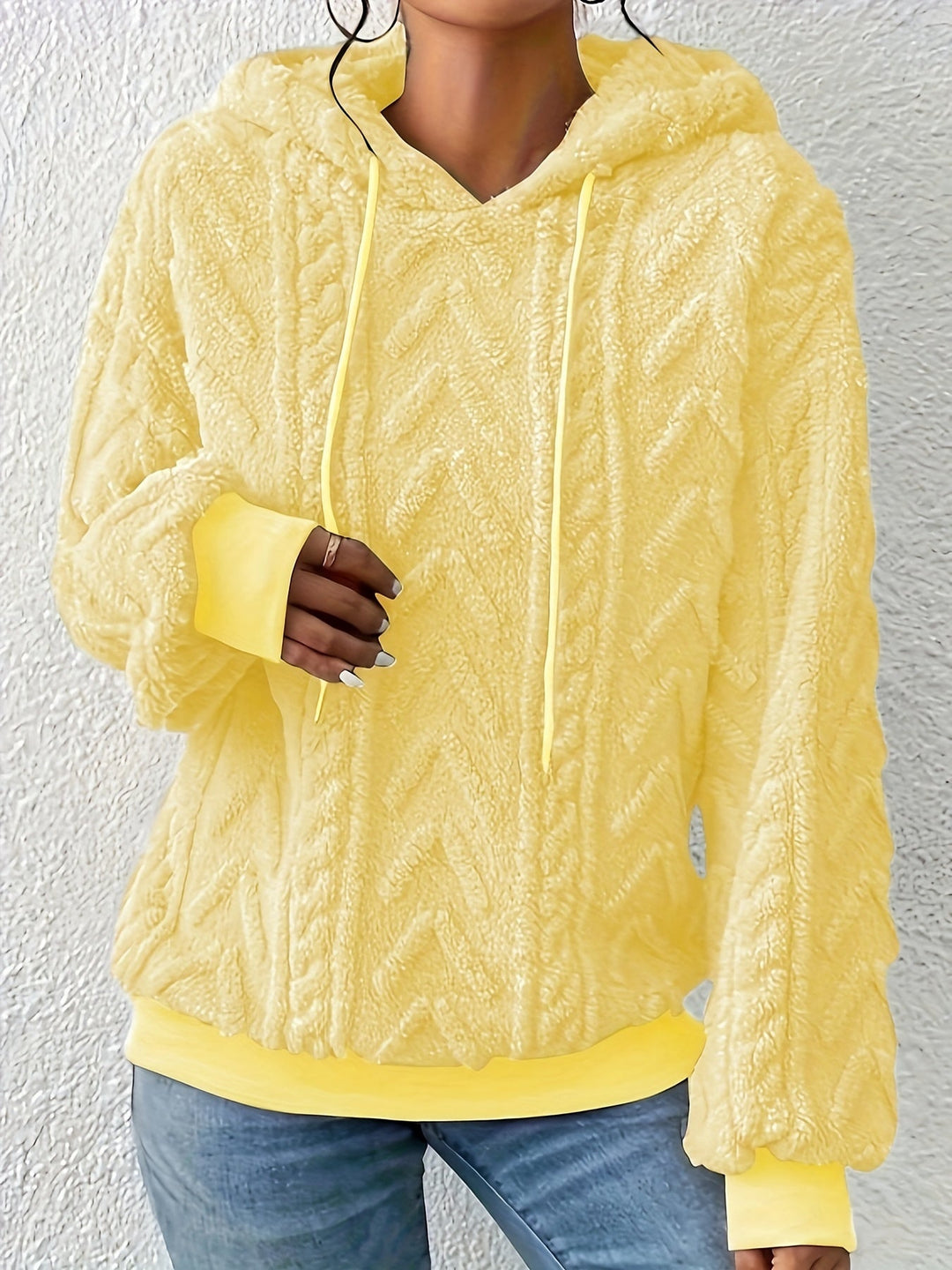 Andrine - Manga Larga Con Capucha Chaqueta