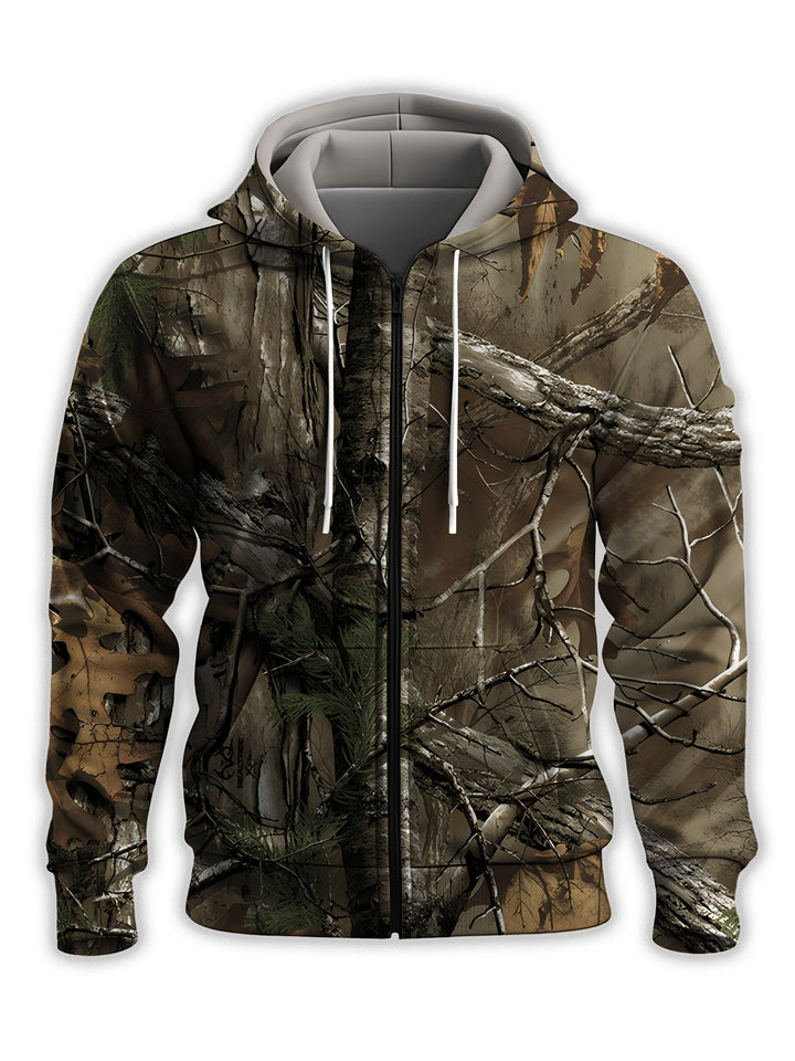 Whitaker - Sudadera Con Sucursal Estampada y Cremallera