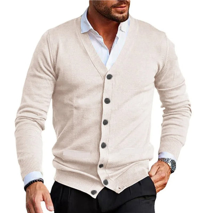 Dunstan - Casual Cuello En V Cárdigan