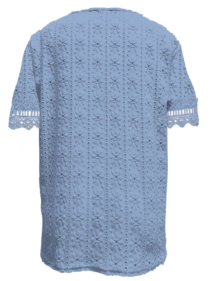 Rickea - Elegante Blusa De Manga Corta