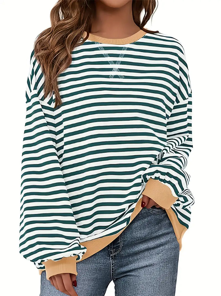 Nirina - Camisa De Manga Larga Con Estampado a Rayas