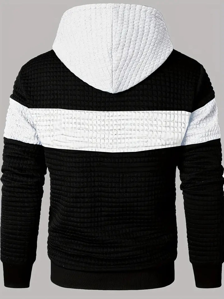 Arvid - Sudadera Con Capucha Texturizada y Bloques De Color