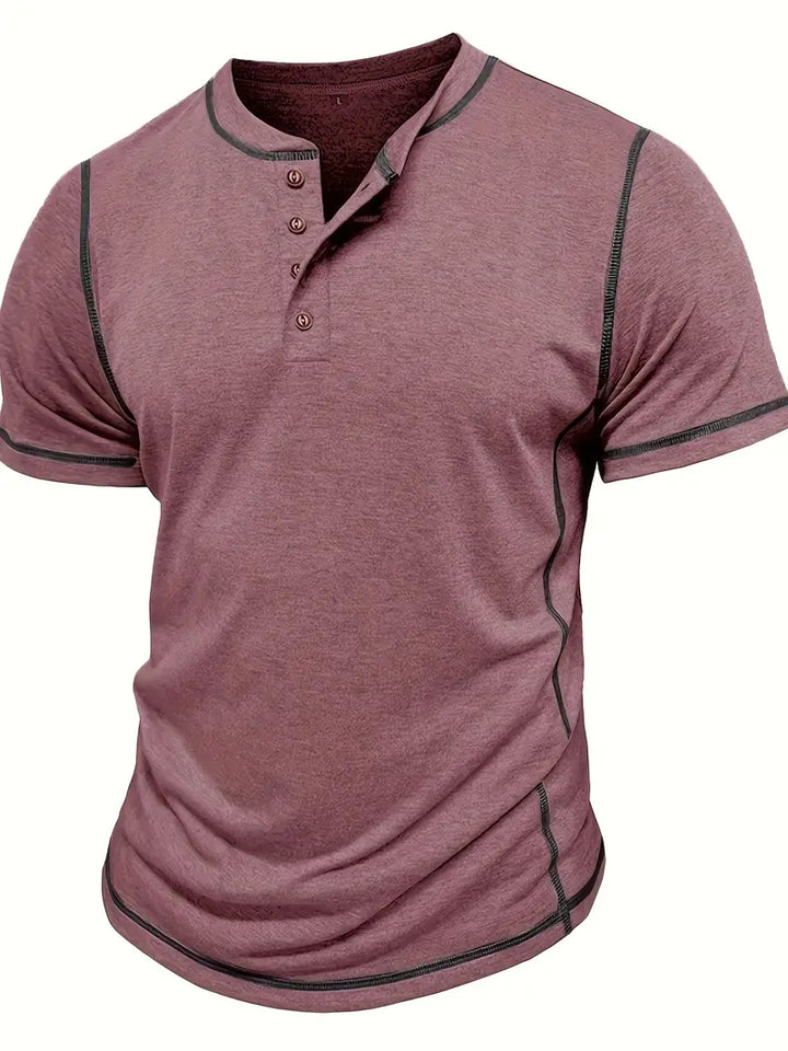 Orazio - Manga Corta Camiseta Con  Botón