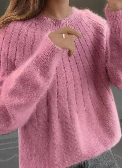 Shereen - Jersey Mullido De Cuello Redondo